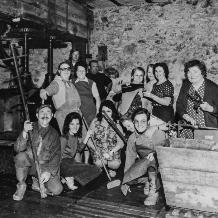 Photo d'archive de la famille vignerons